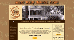 Desktop Screenshot of amadorcountyhistoricalsociety.org