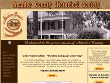 Tablet Screenshot of amadorcountyhistoricalsociety.org